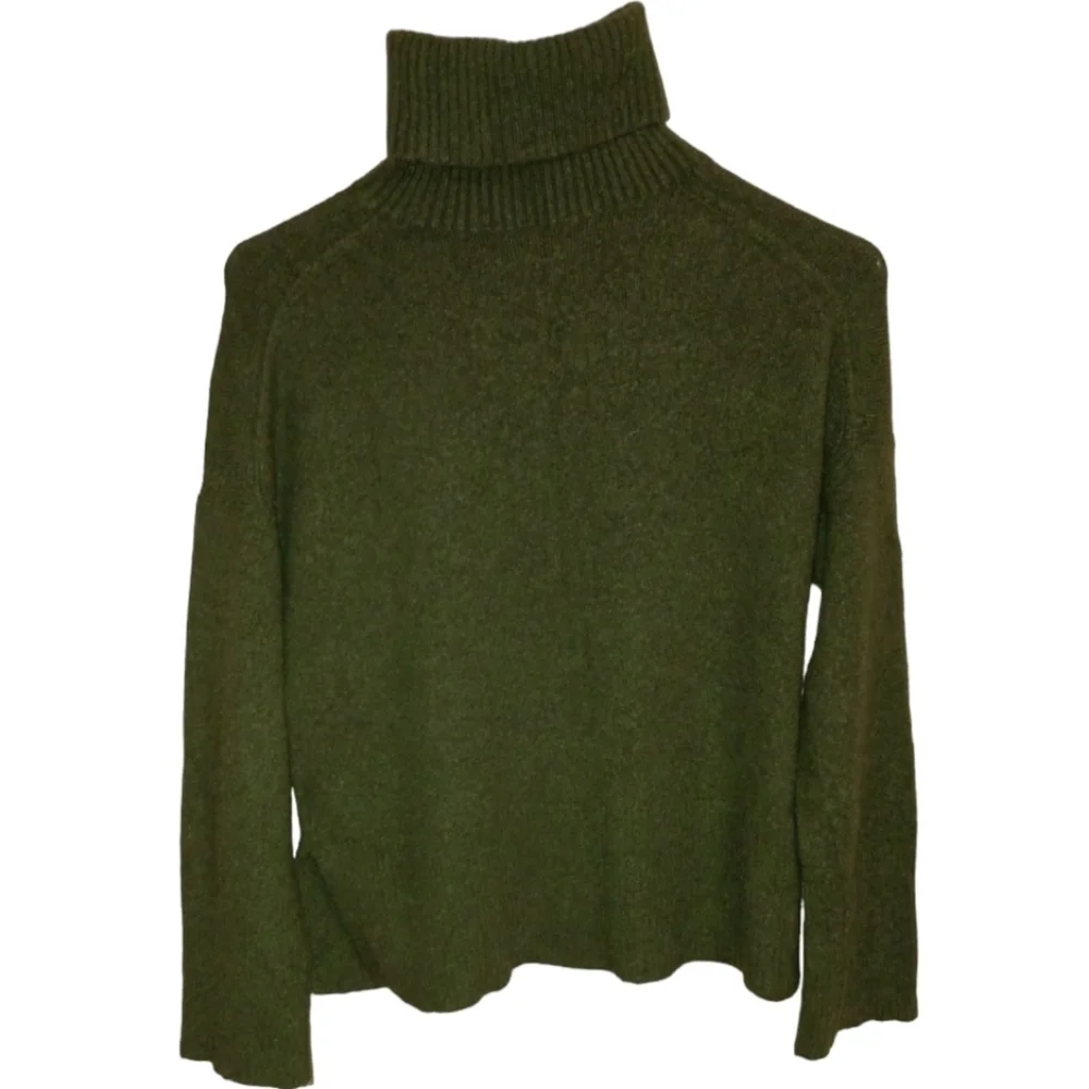 J.Crew Green Alpaca/Merino Wool Blend Turtleneck Sweater Size XS